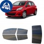 לרכב Toyota Yaris Two-door Hatchback 2012 ציפוי חלונות שחורים רב פעמי סיליקון לחלונות קדמיים, אחוריים ולחלון האחורי