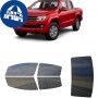 לרכב Volkswagen Amarok 2010 ציפוי חלונות שחורים רב פעמי סיליקון לחלונות קדמיים, אחוריים ולחלון האחורי