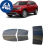לרכב Volkswagen Atlas SUV 2022 ציפוי חלונות שחורים רב פעמי סיליקון לחלונות קדמיים, אחוריים ולחלון האחורי