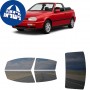 לרכב Volkswagen Cabrio Two-door Convertible 1995 ציפוי חלונות שחורים רב פעמי סיליקון לחלונות קדמיים, אחוריים ולחלון האחורי