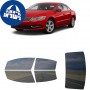 לרכב Volkswagen CC 2013 ציפוי חלונות שחורים רב פעמי סיליקון לחלונות קדמיים, אחוריים ולחלון האחורי