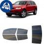לרכב Volkswagen Touareg SUV 2004 ציפוי חלונות שחורים רב פעמי סיליקון לחלונות קדמיים, אחוריים ולחלון האחורי