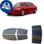 לרכב Volvo 590 Sedan 2018 ציפוי חלונות שחורים רב פעמי סיליקון לחלונות קדמיים, אחוריים ולחלון האחורי
