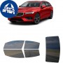 לרכב Volvo V60 2023 ציפוי חלונות שחורים רב פעמי סיליקון לחלונות קדמיים, אחוריים ולחלון האחורי