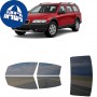 לרכב Volvo V70XC70 Station Wagon 2001 ציפוי חלונות שחורים רב פעמי סיליקון לחלונות קדמיים, אחוריים ולחלון האחורי