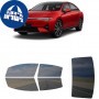 לרכב Xpeng P5 2021 ציפוי חלונות שחורים רב פעמי סיליקון לחלונות קדמיים, אחוריים ולחלון האחורי